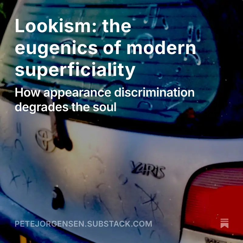 An image of graffiti drawn on Peter Jorgensen's car as a form of criminal harassment over his health